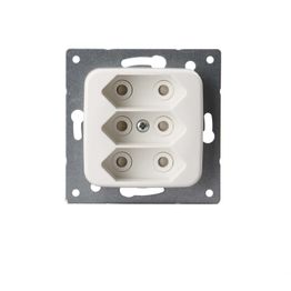 Europistorasia Jussi 3E/2,5A/250V/IP21 UKJ 2X valkoinen