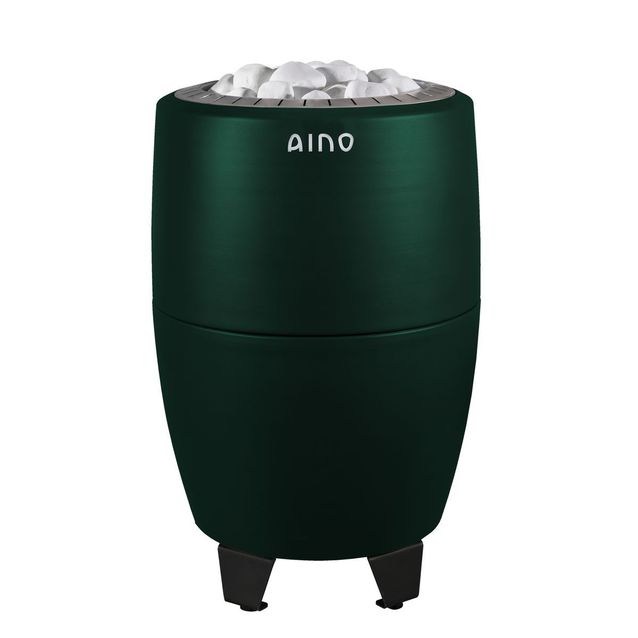 Sähkökiuas Aino-kiuas 9 kW 8-12 m³ erillinen ohjaus Rainy Forest Green