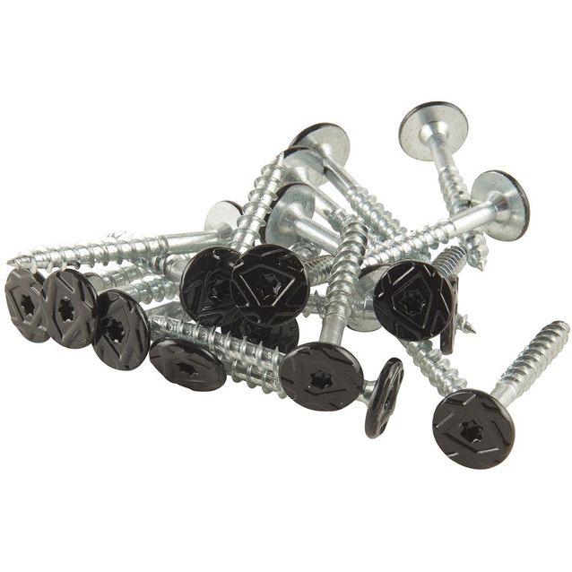 Asennusruuvi Fibrotech akustiikkalevyille 5x45 mm 100 kpl musta