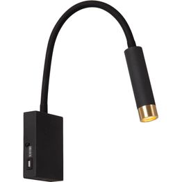 Seinäspotti Lucide Alec, 34x8cm, IP20, 3W, musta