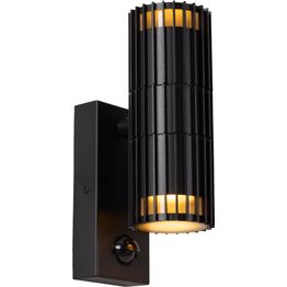 Seinäspotti Lucide Timbala, 7x11.3x22.2cm, IP44, ylös/alasvalo, musta