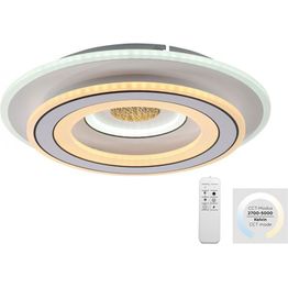 Led-kattovalaisin JustLight Tolago Led, ⌀40cm, 2700lm, valkoinen