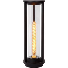 Pollarivalaisin Lucide Cadix, Ø16x50cm, IP65, musta