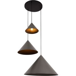 Riippuvalaisin Lucide Spitze, Ø68cm, IP20, harmaa