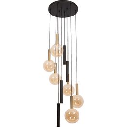 Riippuvalaisin Lucide Josiane, Ø55cm, IP20, musta