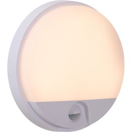 Seinävalaisin Lucide Hups Ir, Ø21cm, IP54, 10W, valkoinen
