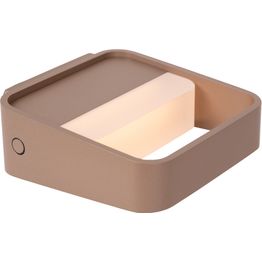 Seinävalaisin Lucide Silvi, 13x13cm, IP20, 3.7W, ruskea