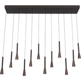 Riippuvalaisin Lucide Joakim, 135x20cm, IP20, 7W, ruskea