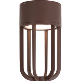 Plafondi Lucide Wells, Ø10cm, IP54, 8W, ruskea