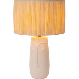 Pöytävalaisin Lucide Viso, Ø36cm, IP20, valkoinen