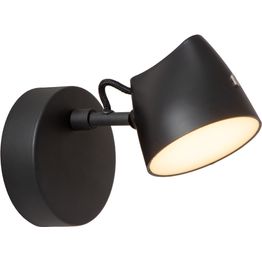 Seinävalaisin Lucide Milne, 10x10cm, IP20, 8W, musta