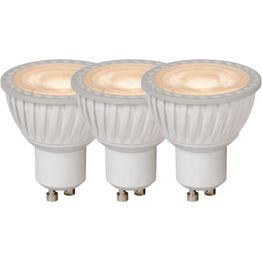 LED-polttimo Lucide MR16, Ø5cm, IP20, 5W, valkoinen, 3 kpl