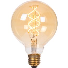 Filamenttilamppu Lucide G95, Ø9.5cm, IP20, 4.9W, meripihka