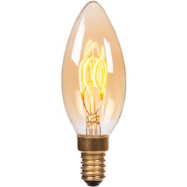 Filamenttilamppu Lucide C35, Ø3.5cm, IP20, 3W, 