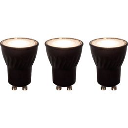 LED-polttimo Lucide MR11, Ø3.5cm, IP20, 3.8W, musta, 3 kpl