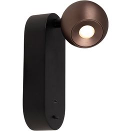 Seinävalaisin Lucide Montana, 6.5x11cm, IP20, 6.3W, ruskea