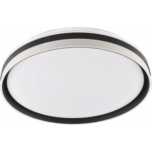 Led-kattovalaisin Goldlux Barbara Led 48.5cm, 4000lm, musta/opaali/kirkas