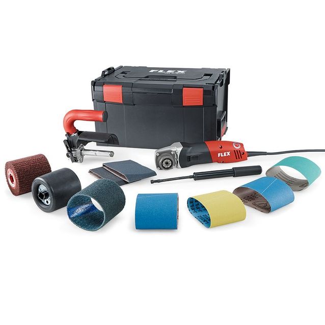Kiillotuskone Flex TrinoxFlex BSE 14-3 100 Set + L-Boxx