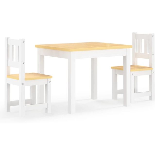 3-osainen lasten pöytä ja tuolisarja, MDF.