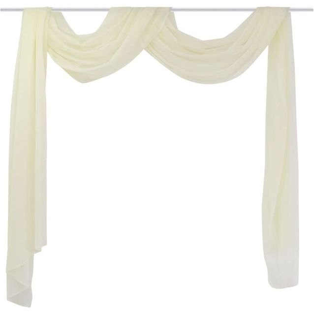 Voilee verhokangas, 140x600cm, kerma