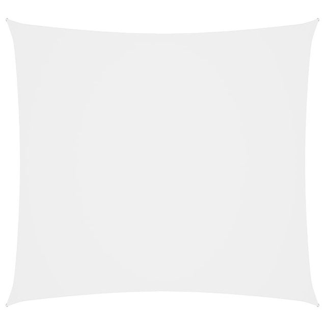 Aurinkopurje Oxford-kangas neliönmuotoinen, 3x3m, valkoinen