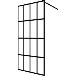 Walk-in suihkun seinäke kirkas karkaistu lasi 90x195 cm