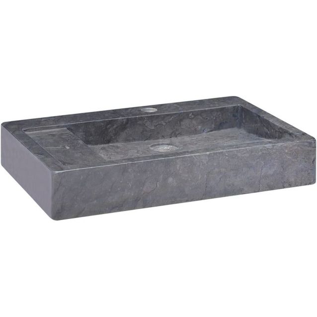 Pesuallas, musta, 58x39x10cm, marmori