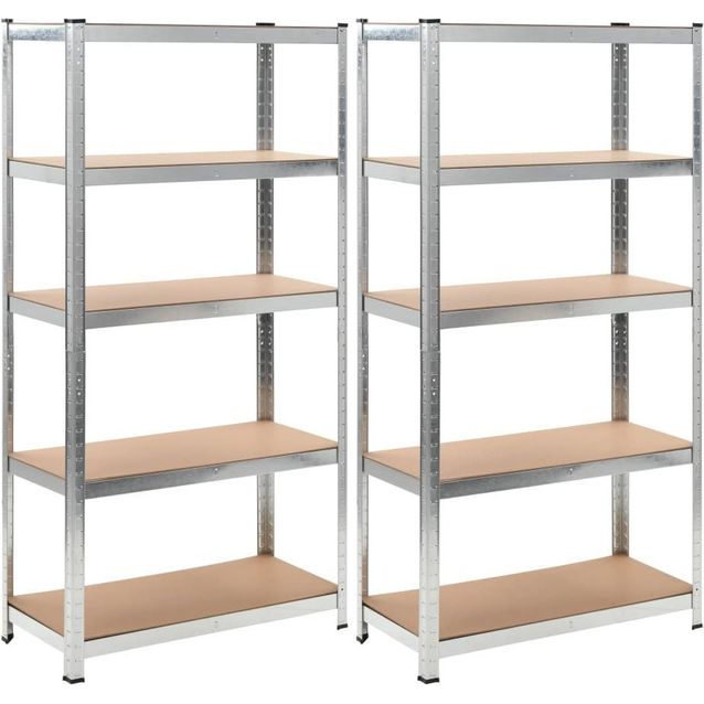 Varastohylly, hopeinen, 2kpl