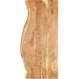 Kylpyhuoneen peilipöydän levy täysi akaasiapuu 140x55x2.5 cm