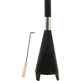 Puutarhauuni hiilihangolla 38x38x122 cm teräs