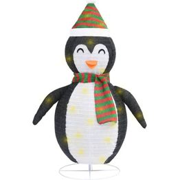 Pingviini-joulukoriste LED-valoilla ylellinen kangas eri kokoja