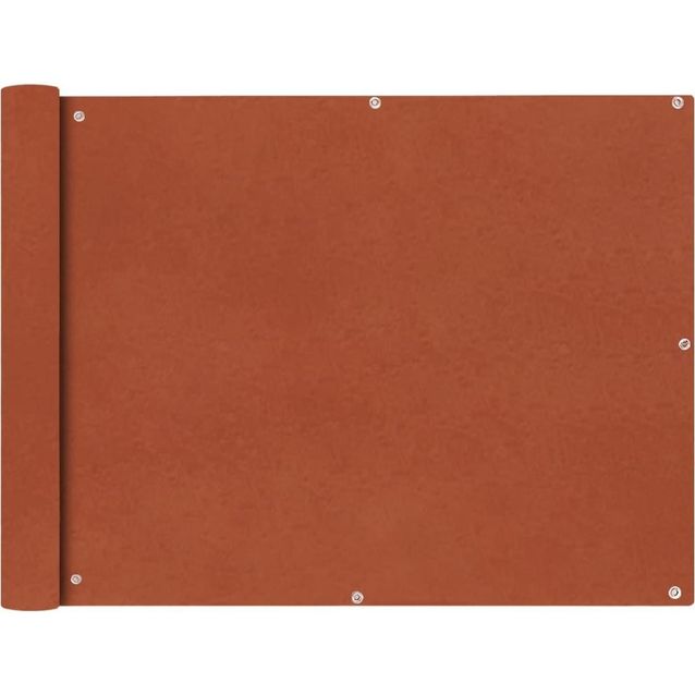 Parvekkeen suoja, Oxford kangas, 90x400cm, terrakotta