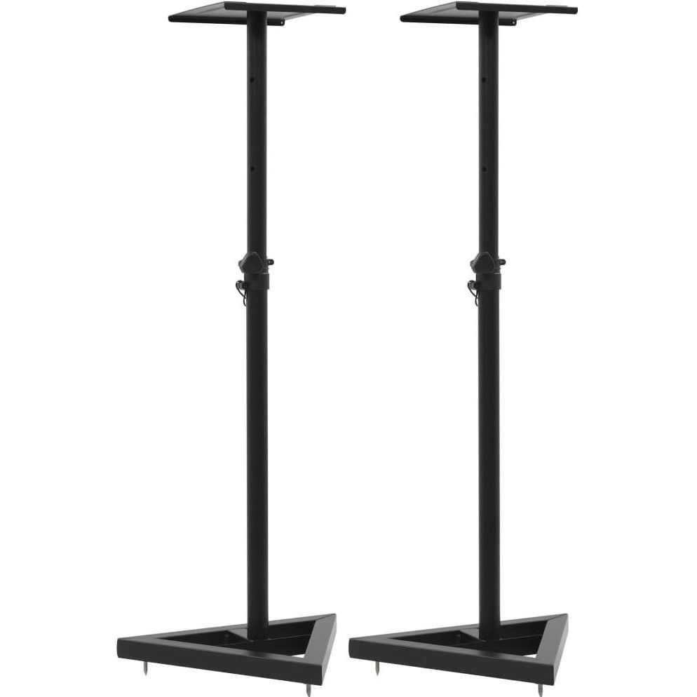 Studion monitorikaiutinjalustat 2 kpl musta teräs