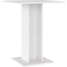 Bistropöytä valkoinen 60x60x75 cm lastulevy 