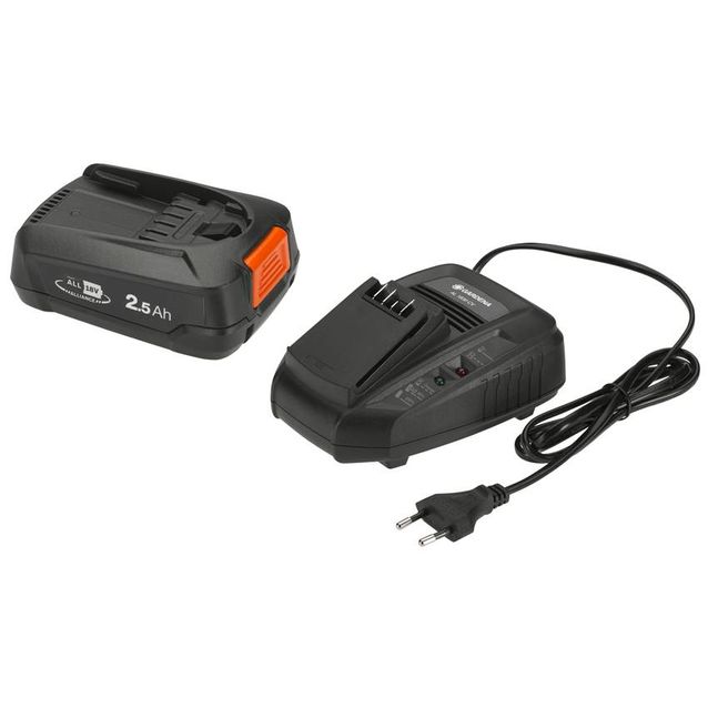 Akku+laturi Gardena P4A Power For ALL 18V 2,5 Ah