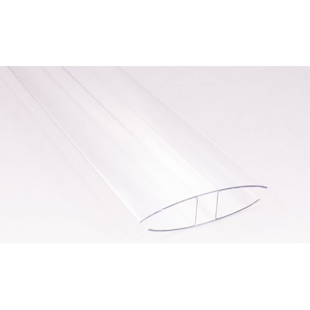 H-profiili Keraplast 16 mm PC-muovia kirkas määrämittainen
