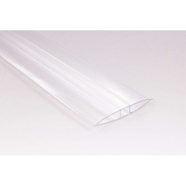 H-profiili Keraplast 6 mm PC-muovia kirkas määrämittainen