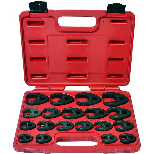 Haarukka-avainsarja AmPro 3/8'' 1/2'' 19-osainen