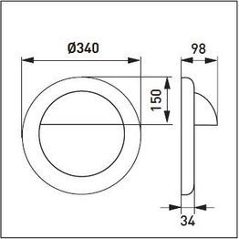 Häikäisysuoja Ensto AVR254 - AVL41 häikäisysuoja valkoinen