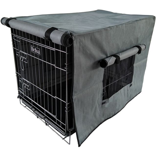 Häkinpäällinen Brava eri kokoja harmaa