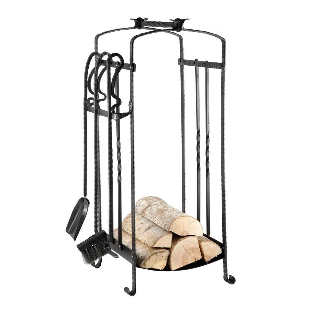 Halkokori Ferrum Fabrika R0741 ja takkavälinesarja takorauta