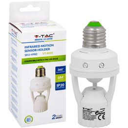 Hämäräkytkin V-TAC liiketunnistimella E27-kannalla