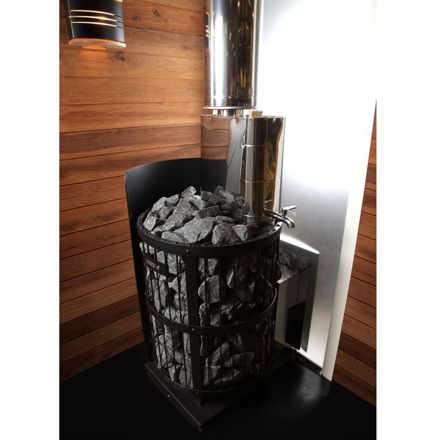 Harvia Duo Lasiseinä 9x19 satiini valkoinen alumiinikarmi