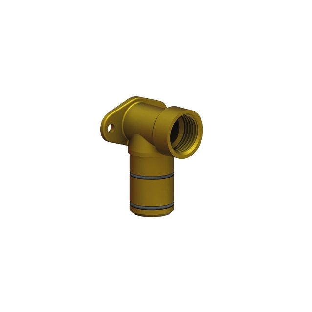 Pesukoneen poistokulma Hela 651, messinki, viemäröintikulma sisäp. karalla, 3/4x28