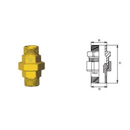 Venttiiliyhdistäjä messinki 1/2 ulkokierre 6085