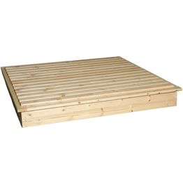 Hiekkalaatikko Miljöökoriste 120x120 cm kannellinen