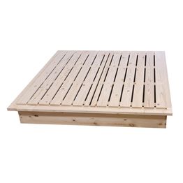 Hiekkalaatikko Miljöökoriste eri kokoja kannellinen