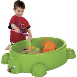 Hiekkalaatikko Paradiso Toys kilpikonnasuojus istuimilla muovi vihreä