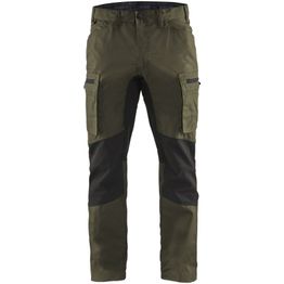 Housut Blåkläder 1459 stretch tumma oliivinvihreä/musta