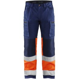 Housut Blåkläder Highvis 1551 stretch sininen/huomio-oranssi